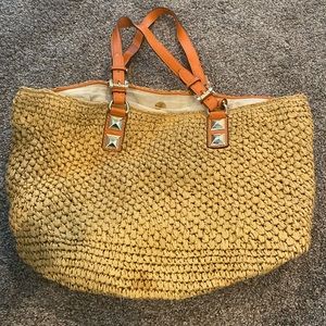 Michael kors straw bag